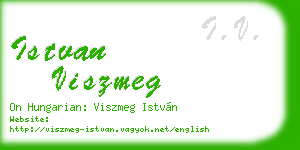 istvan viszmeg business card